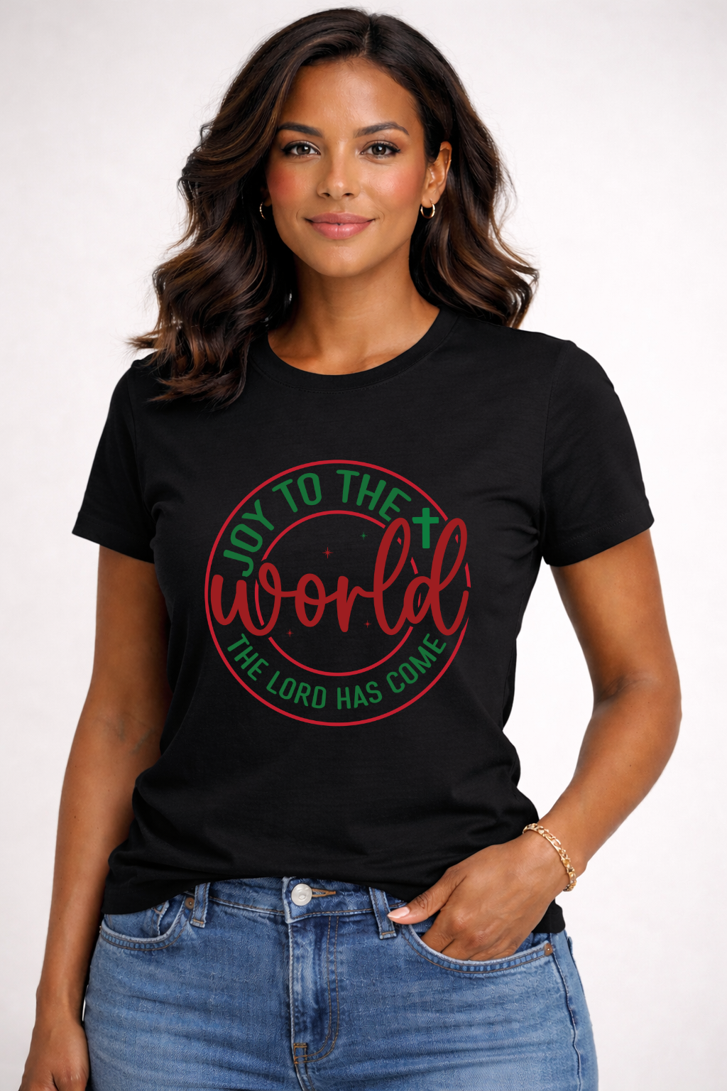 Joy to the World Crewneck Tee