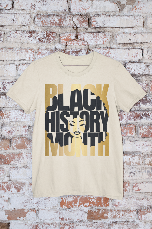 Black History Afro Girl Crewneck Tee