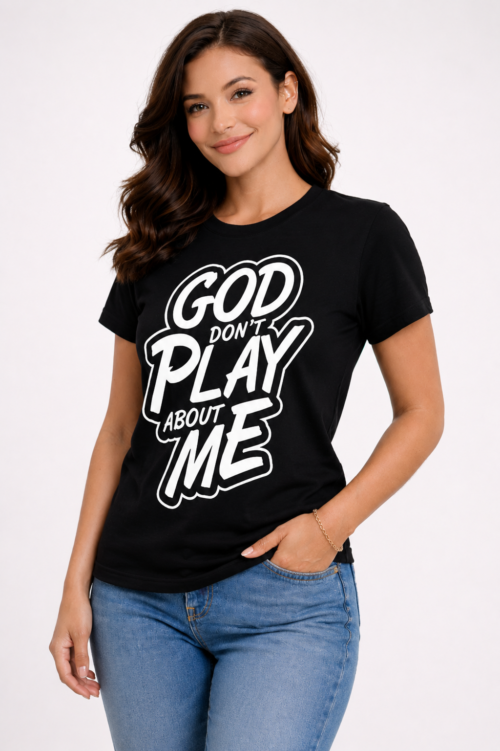 God don't play about me Crewneck Tee