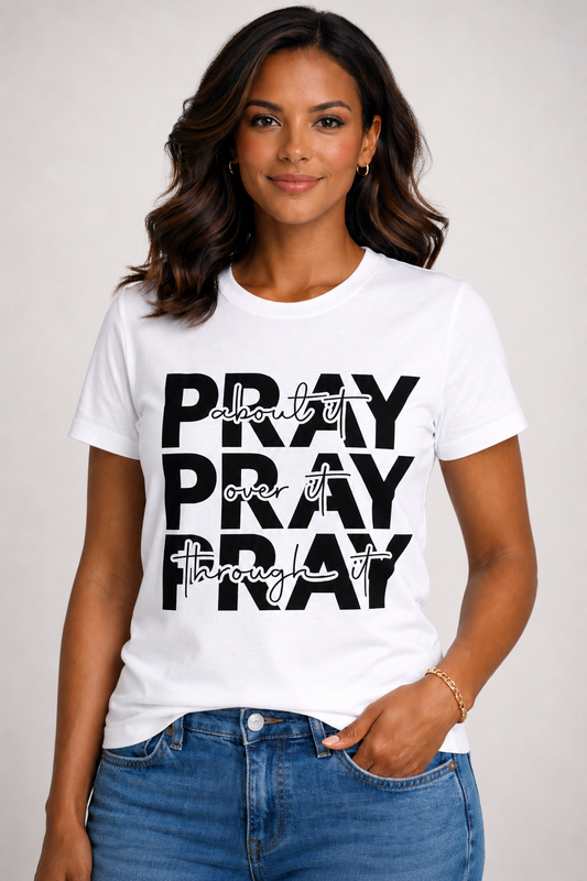 "Pray Pray Pray" Crewneck Tee