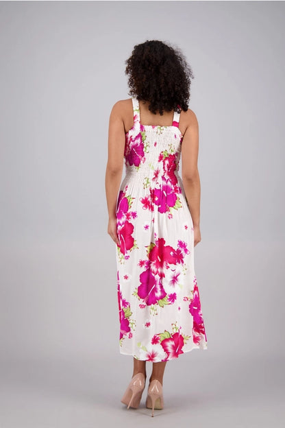 Floral Smocked Midi Dress