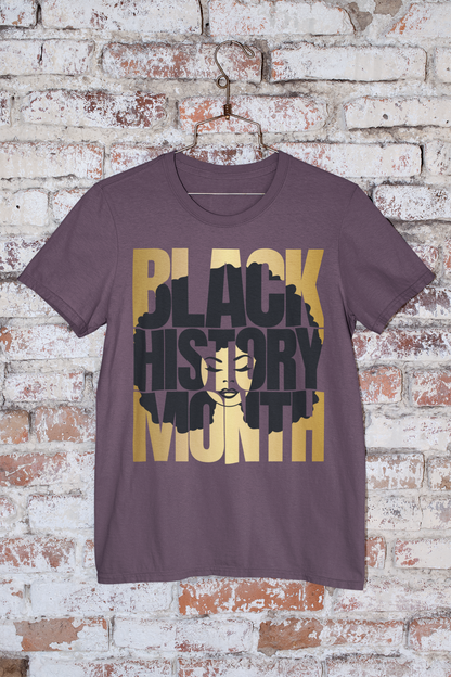 Black History Afro Girl Crewneck Tee