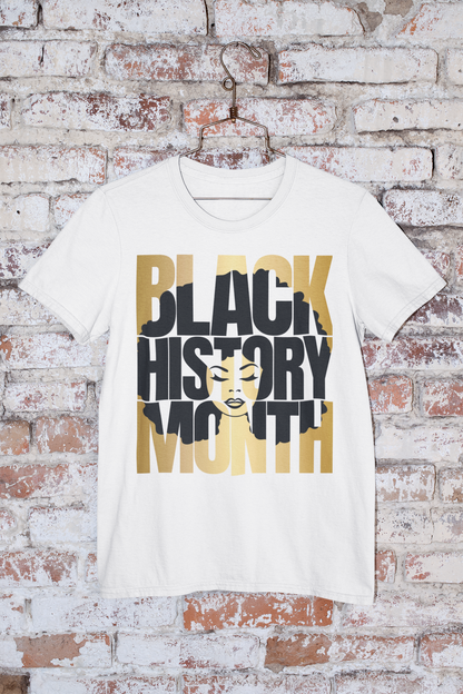 Black History Afro Girl Crewneck Tee