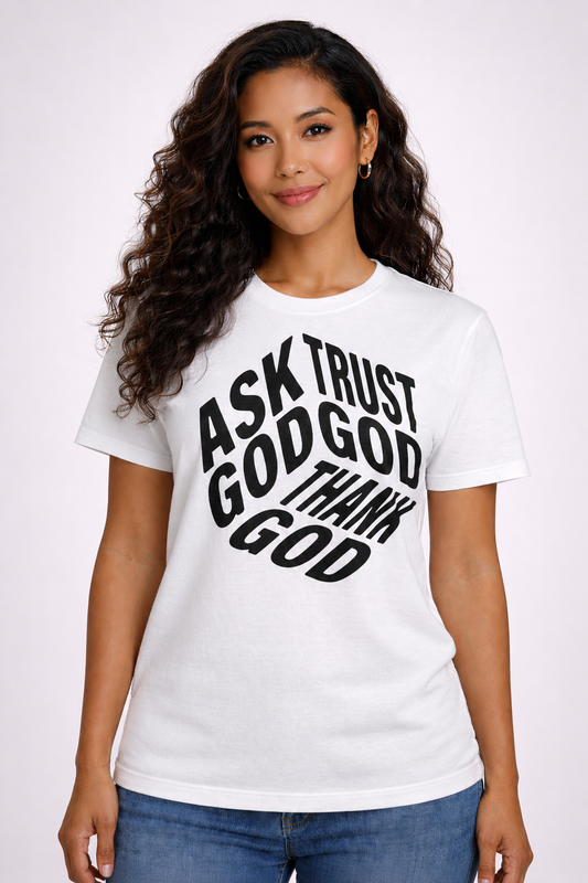 Ask God Crewneck Tee