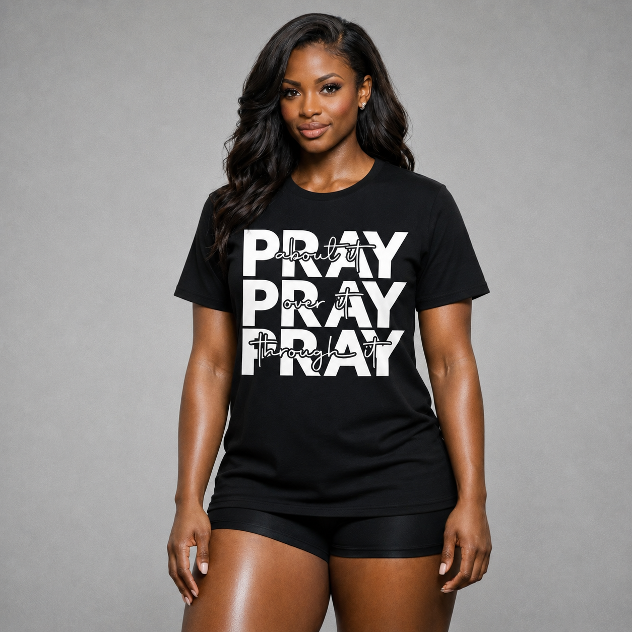 "Pray Pray Pray" Crewneck Tee