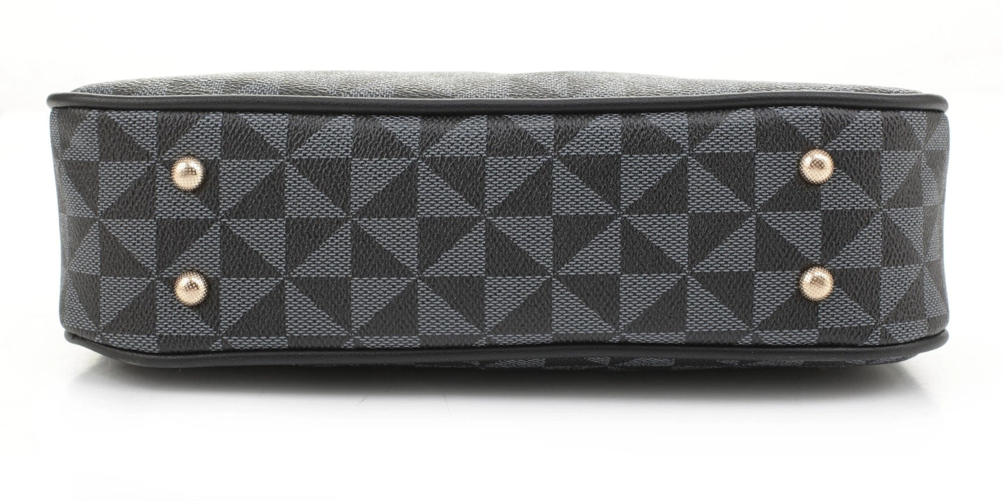 Geometric Monogram Designer Bag with matching Wallet
