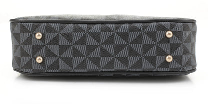 Geometric Monogram Designer Bag with matching Wallet