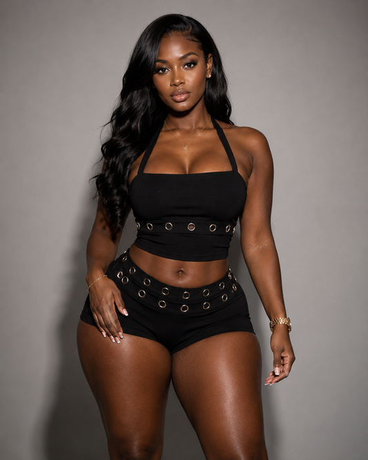 Halter Tank and Mini Shorts Set