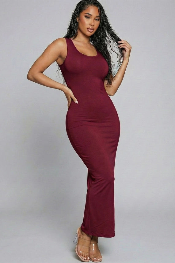 Sleeveless Basic Maxi Dress