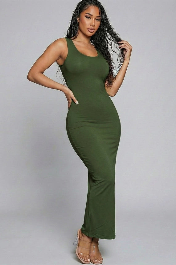 Sleeveless Basic Maxi Dress