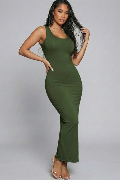 Sleeveless Basic Maxi Dress