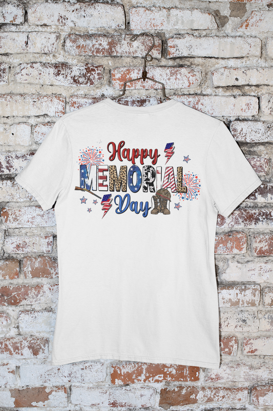 Happy Memorial Day Crewneck Tee