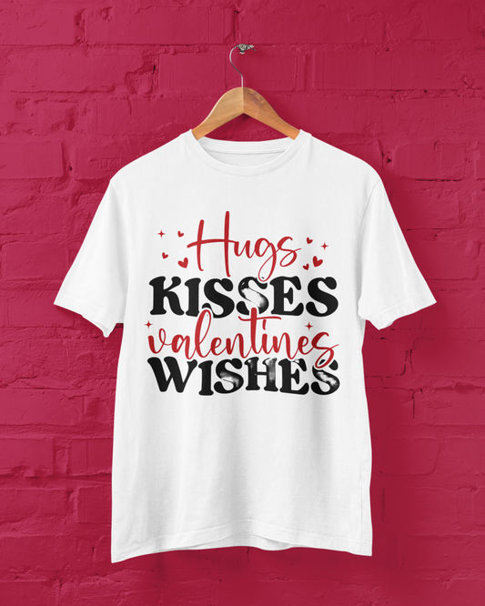 Hug and Kisses Valentine Crewneck Tee